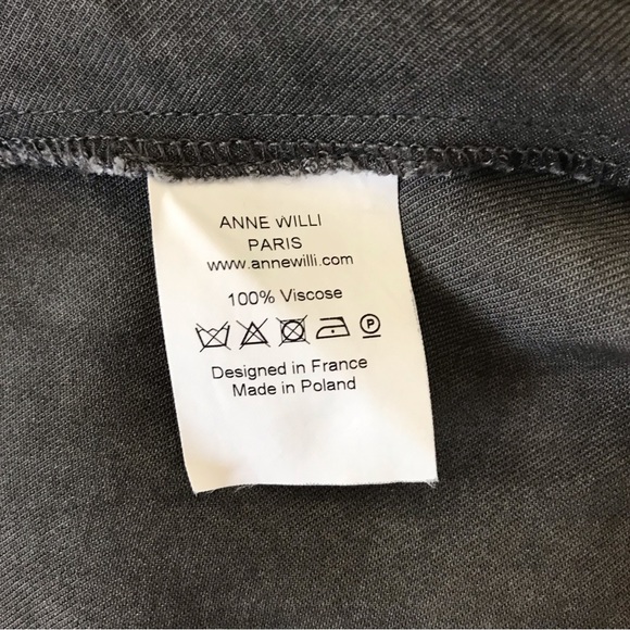 ANNE WILLI Grey Relaxed Fit Top 3/4 Sleeves - Picture 8 of 10